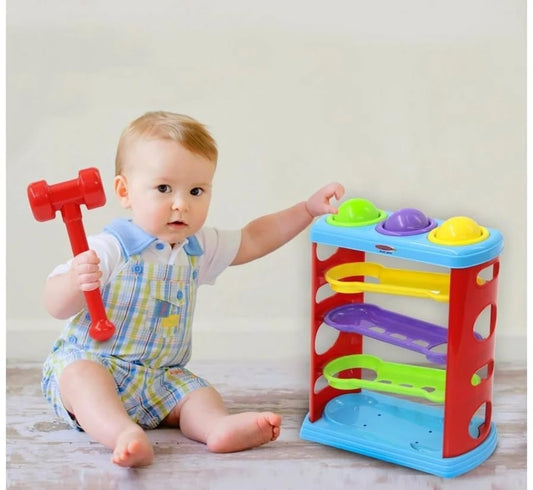 3-Layer Hammer Ball Toy for Kids Ages 3+: Interactive Fun with Three Balls and Layers of Excitement