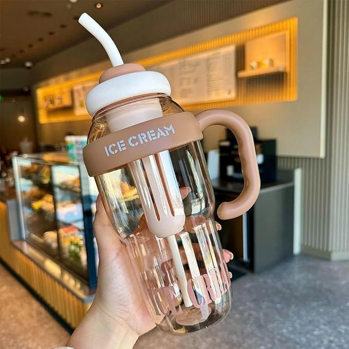 Ice-cream themed water bottle