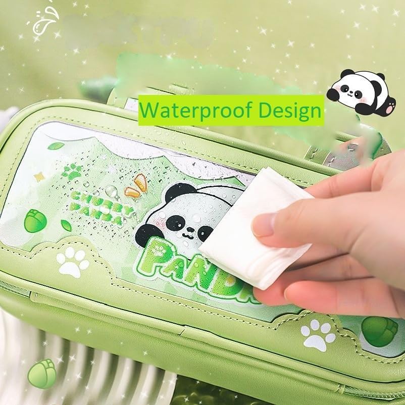 Double Layer EVA Pencil Case for Kids Large Capacity Waterproof Stationery Organizer Pouch