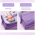 3D Squishy Cartoon Pencil Case for boys & girls Large Capacity pencil pouch Rabbit Art Canvas Pencil Box