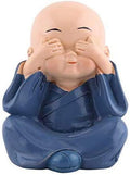 4 Pcs Buddha Monk Statue