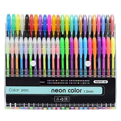NEON GEL PEN 48PC