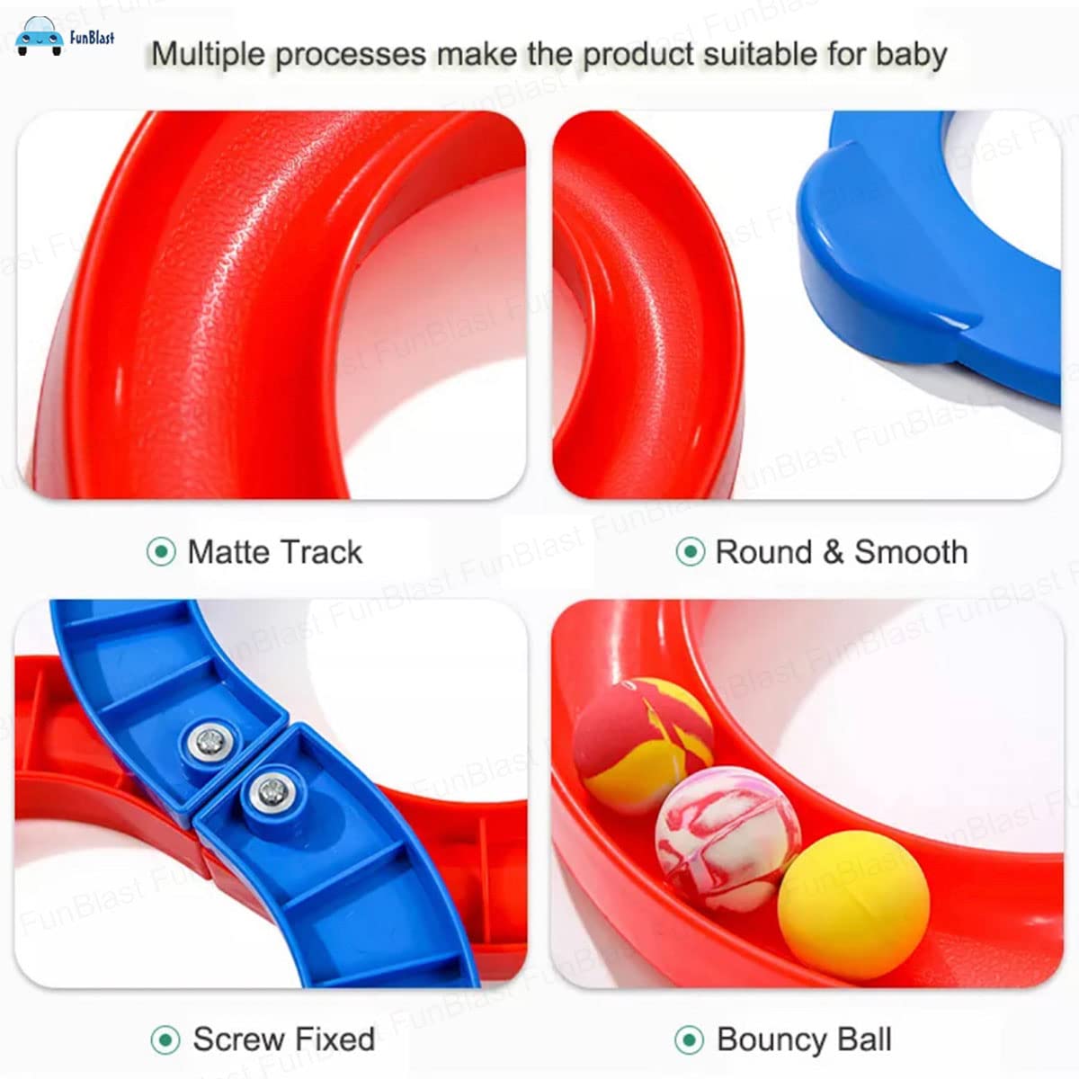 Loop Balancing Track Toy - Balancing Game, Bouncing Ball for Kids, 8 Shape Infinite Loop Game, Toys for 5+Years Kids, Indoor Games (Random Color)