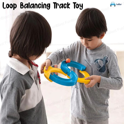 Loop Balancing Track Toy - Balancing Game, Bouncing Ball for Kids, 8 Shape Infinite Loop Game, Toys for 5+Years Kids, Indoor Games (Random Color)