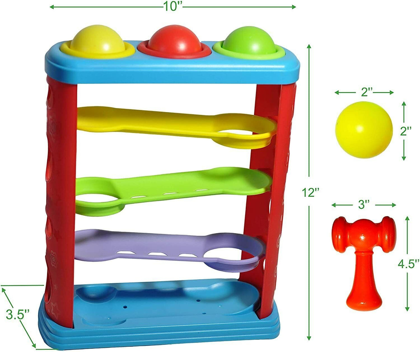 3-Layer Hammer Ball Toy for Kids Ages 3+: Interactive Fun with Three Balls and Layers of Excitement