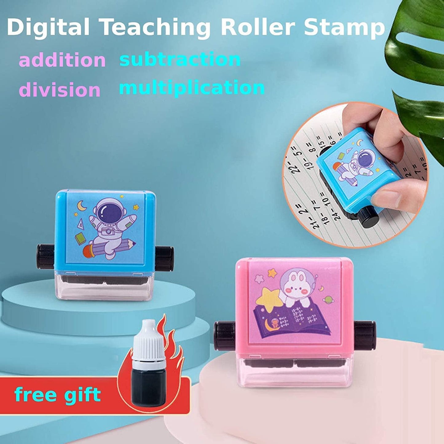 SUBTRACTION MATH STAMP ROLLER