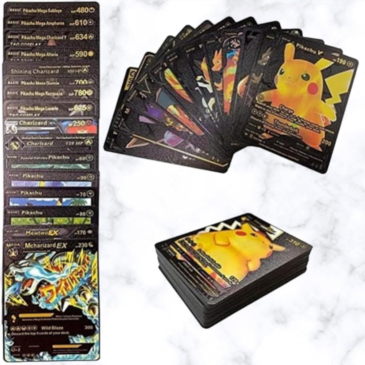 Pookemon Cards 220 Cards Combo Pack