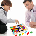 Wooden Russian Blocks Puzzles for Kids and Adults - 40 Pcs With Storage Bag, Intelligence Brain Teasers for Ages 3-8, Educational Toy Gift