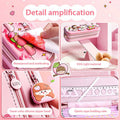 Double Layer Cartoon Pencil pouch for kids Large Capacity Pencil Case