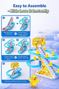 Small Duck Climbing Stairs Toy with Music & LED Lights | Automatic Duck Track Set for Kids