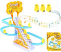 Small Duck Climbing Stairs Toy with Music & LED Lights | Automatic Duck Track Set for Kids