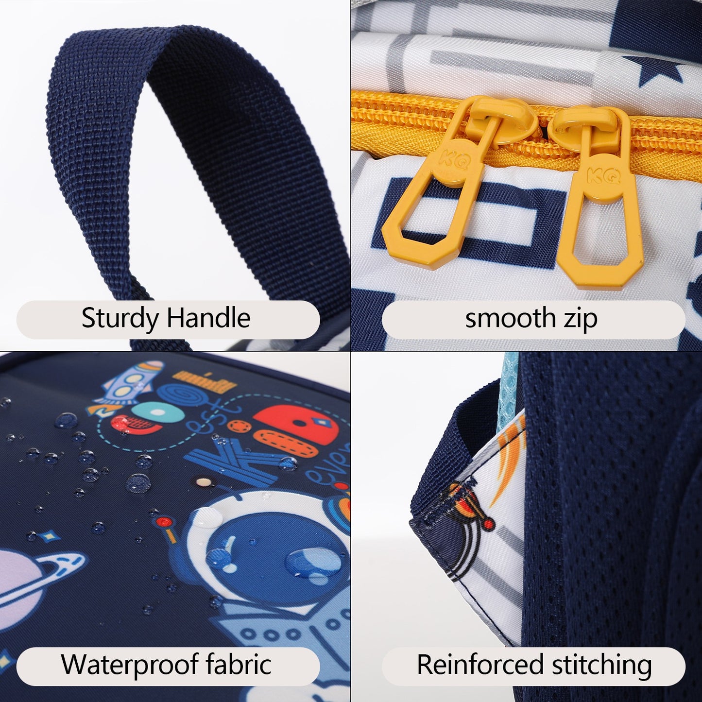 Astronaut Printed Blue children bag