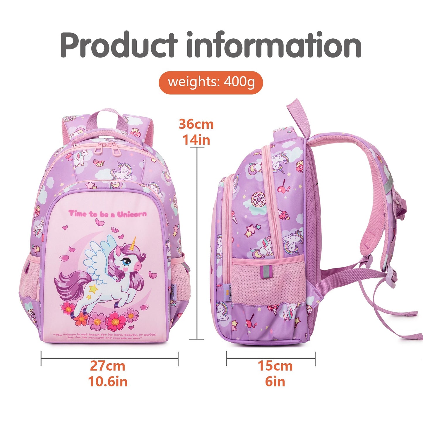 Unicorn Printed Pink children bag