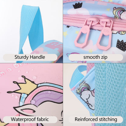 Unicorn Printed Blue children bag