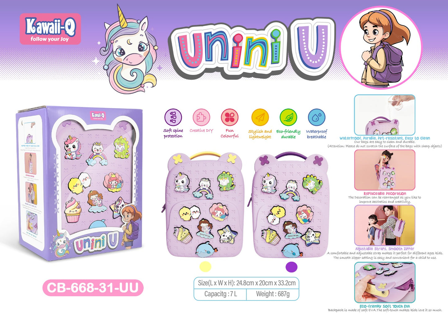 Muchi Mu Cool Cute Backpack