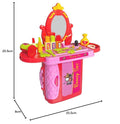 Kids Beauty Set 3 in 1 Makeup Vanity Suitcase Toy for Girls
