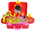 Kids Beauty Set 3 in 1 Makeup Vanity Suitcase Toy for Girls