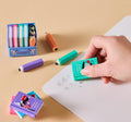 Kawaii Book & Pencil Shape Erasers Set for Kids – Cute Mini Novelty Erasers for School, Return Gifts, Art & Stationery Collection (7 PCS) Kids