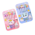 Cute Cartoon Animal Topper HB Pencil Set for Kids – 6 PCS Pastel Stationery Pack