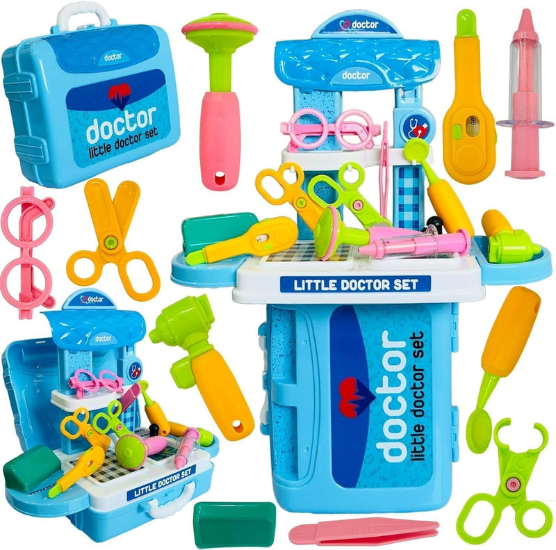 Little Doctor Set Medical Kit Toy for Kids with Carry Case