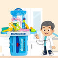 Little Doctor Set Medical Kit Toy for Kids with Carry Case