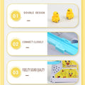 Duck Slide Climbing Stairs Toy with Music & LED Lights – Electric Duck Track Set for Kids