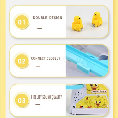 Duck Slide Climbing Stairs Toy with Music & LED Lights – Electric Duck Track Set for Kids
