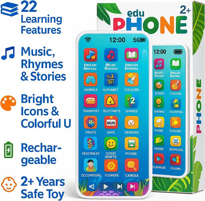 Education Mobile Phone Toy with 28 Functions Hindi English Learning Toy for Kids