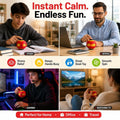 Gear Spin to Rotate Fidget Ball Toy with Light Stress Relief Sensory Toys