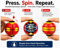 Gear Spin to Rotate Fidget Ball Toy with Light Stress Relief Sensory Toys