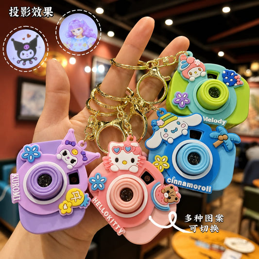 Cute Mini Camera Cartoon Keychain Bag Charm for Kids & Girls 2 pcs