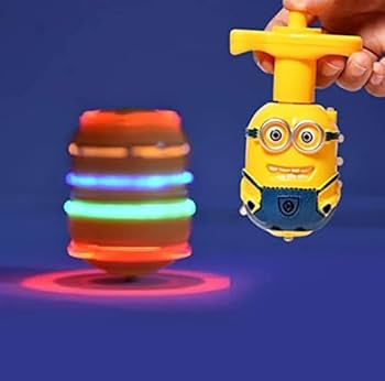 Minion spinning Top Toy with Light and Music