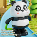Cute Panda Wind Up Toy Set for Kids – Wobbling Panda Toys with Skateboard, Jump Ring & Balance Action