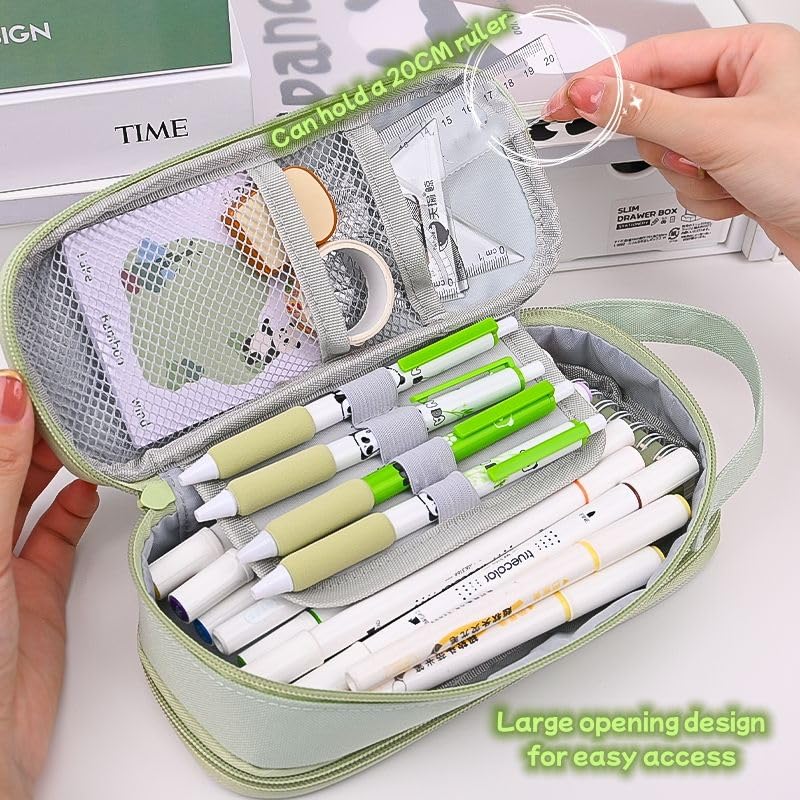Cute Panda Pencil Pouch – Large Capacity Stationery Organizer for Kids (1 Pencil Pouch)