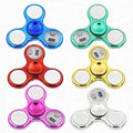 LED Light Up Fidget Spinner | Glow in the Dark Hand Spinner Toy for Kids & Adults (Multicolor)