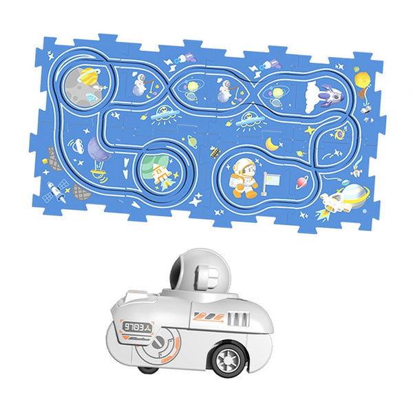 Puzzle Car Rail Track Toy Play Set 1 Car 8 Track