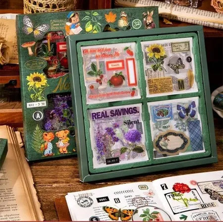 Vintage Nature Stickers