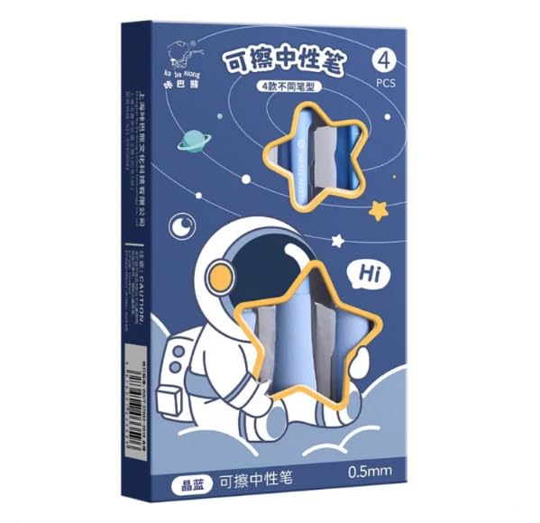 Space Theme Erasable Pen Set for Kids School Stationery and Writing