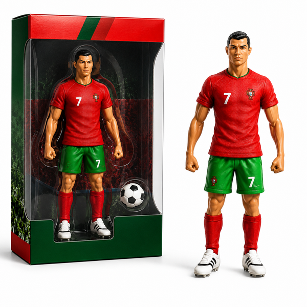 Ronaldo CR7 Football Action Figure Toy, Portugal Kit World Cup 2026 Collectible