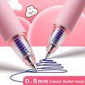 Cute Erasable Gel Pens Set – 0.5mm Blue Ink Kawaii Cartoon Pens for School & Journaling