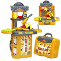 Kids Tool Set 3 in 1 Portable Workbench Repair Kit Suitcase Toy