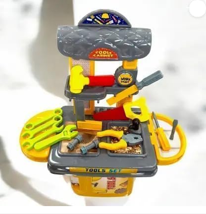 Kids Tool Set 3 in 1 Portable Workbench Repair Kit Suitcase Toy