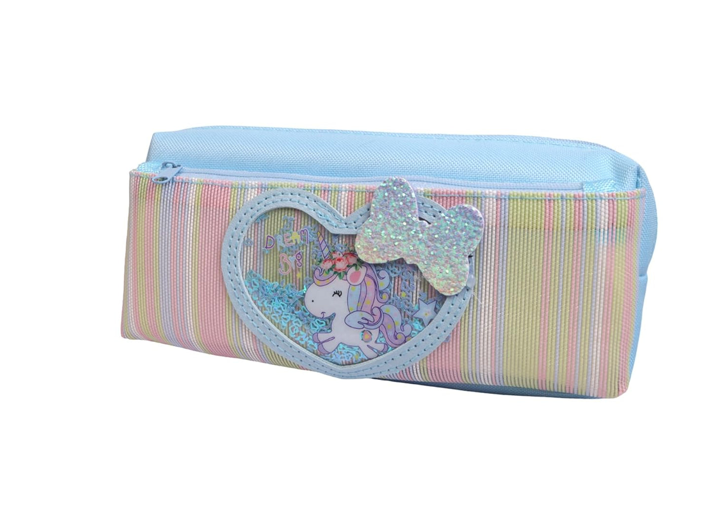 Unicorn Theme 2-Layer Pencil Pouch for Kids | Zipper Stationery Organizer (1 pencil pouch)