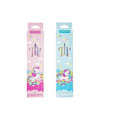 12 Pcs Unicorn HB Pencil Set – Extra Dark Smooth Writing Pencils for School, Drawing & Kids