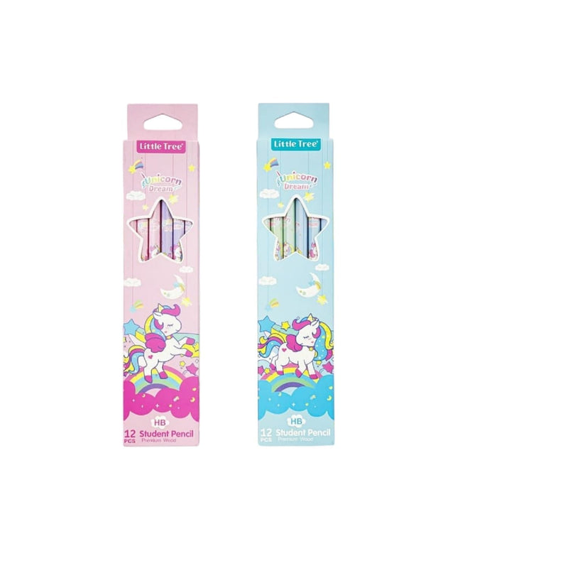 12 Pcs Unicorn HB Pencil Set – Extra Dark Smooth Writing Pencils for School, Drawing & Kids